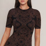 Jacquard sweater midi dress