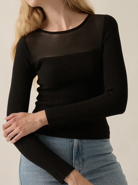 Mesh york rib top