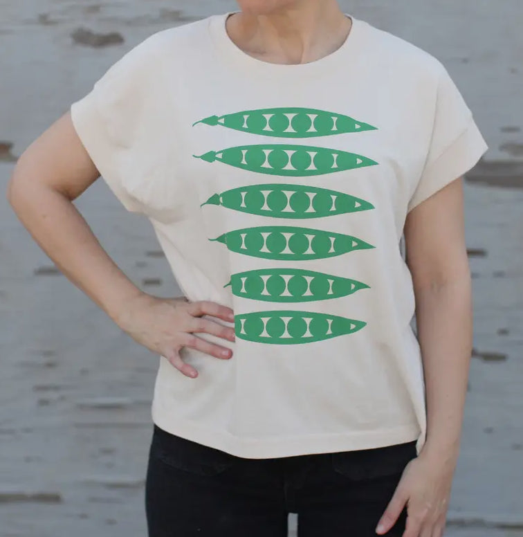 Green peas in a pod  print shirts