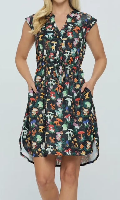 Garden of mushroom dress