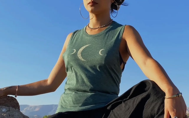 green light weight foil print top