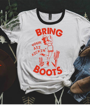 Being your ass kickin' boots