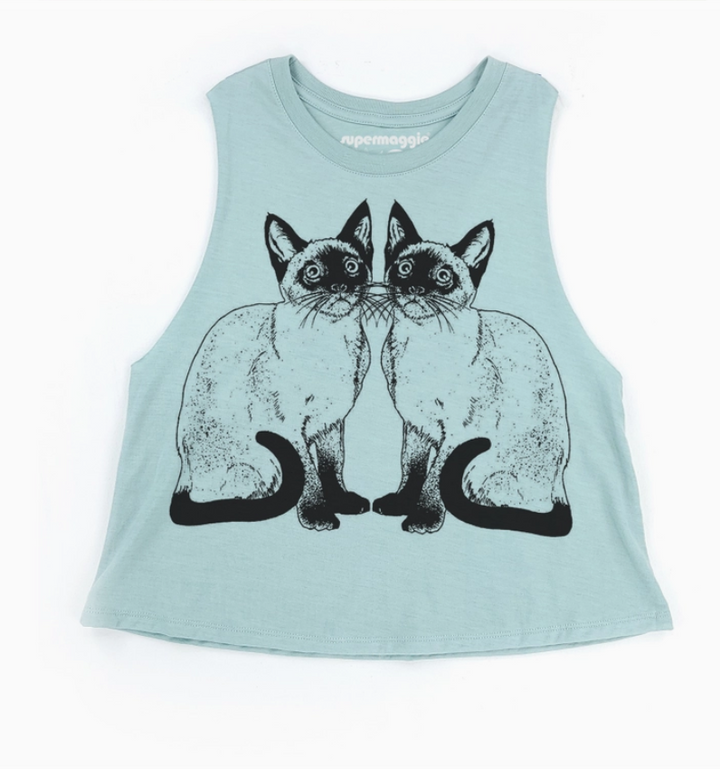 Cats cropped tank
