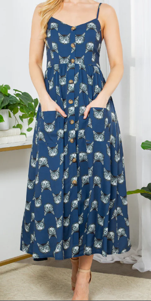 Cat midi dress – Red Lantern New Orleans