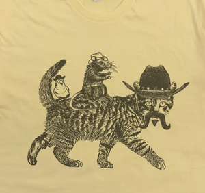 Meow cowboy T shirts