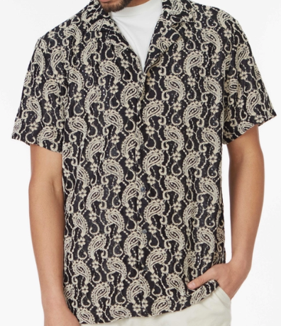 crochet textured shirts