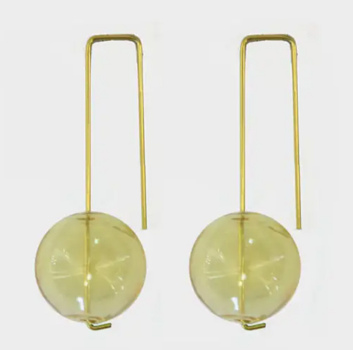 Glass beads earring