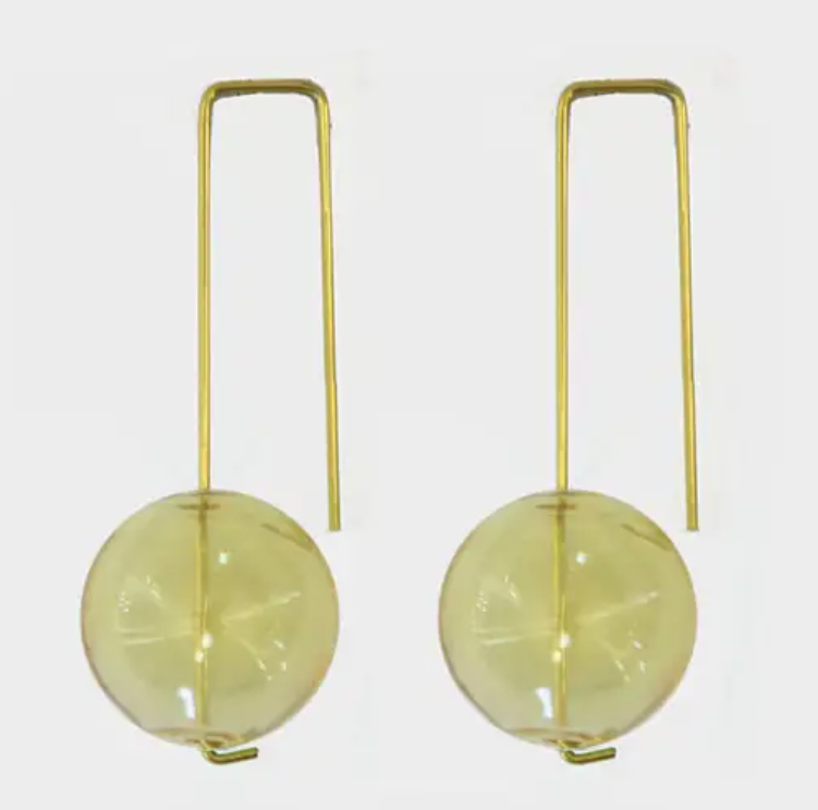 Glass beads earring