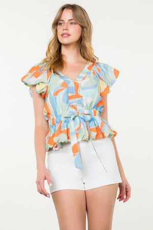 Multi color top