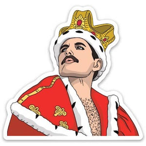 Freddie Mercury King of Rock sticker