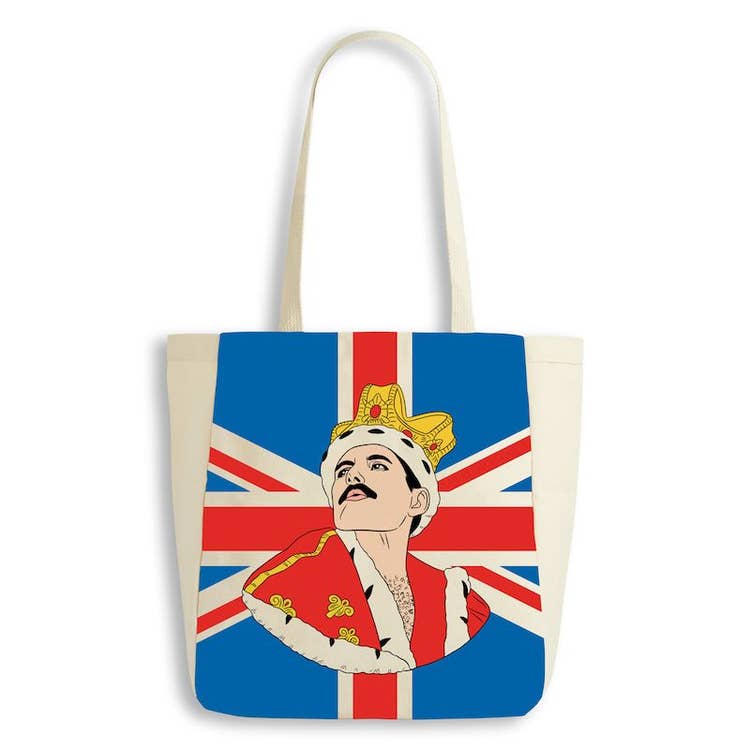 Freddie Mercury  Union Jack tote bag