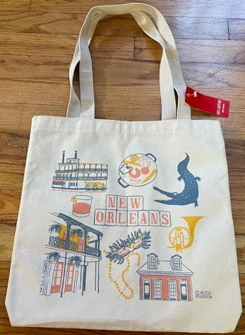 New Orleans canvas tote